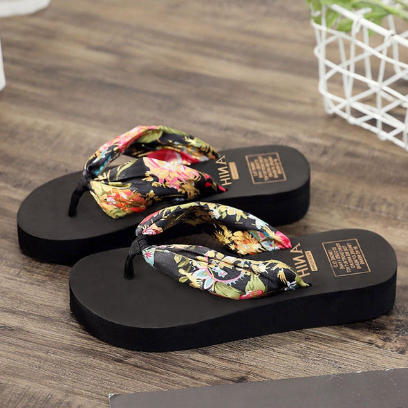 Bohemian Summer Floral Slippers for Women